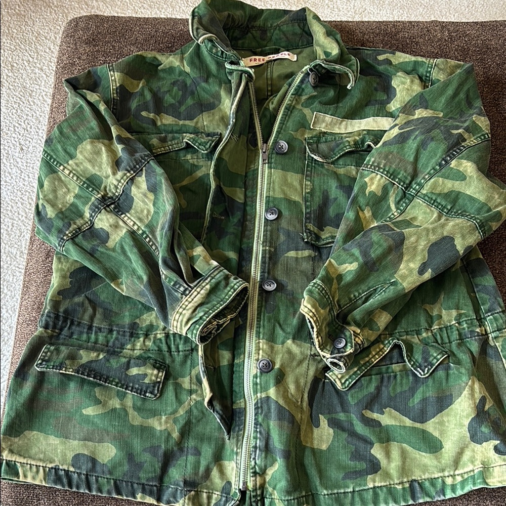 Free People Camo Jacket